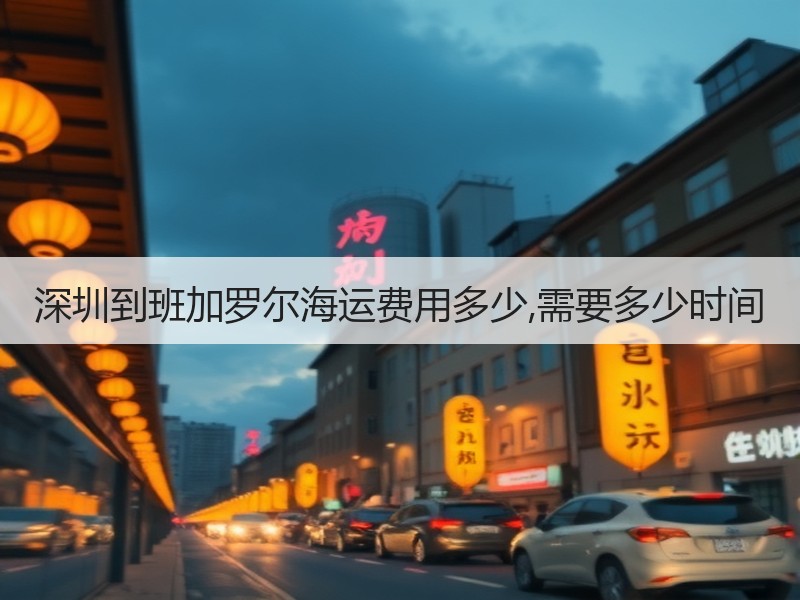 深圳到班加罗尔海运费用多少,需要多少时间