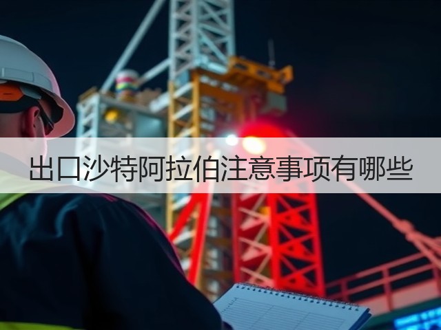 出口沙特阿拉伯注意事项有哪些(图1) 出口沙特阿拉伯注意事项有哪些(图1)