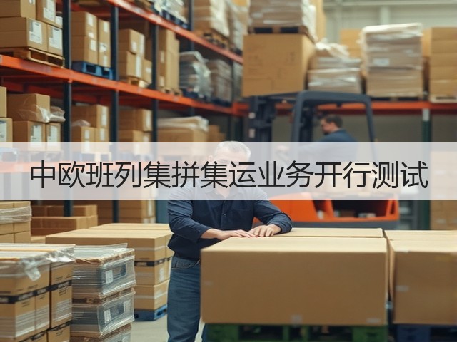 中欧班列集拼集运业务开行测试(图2)