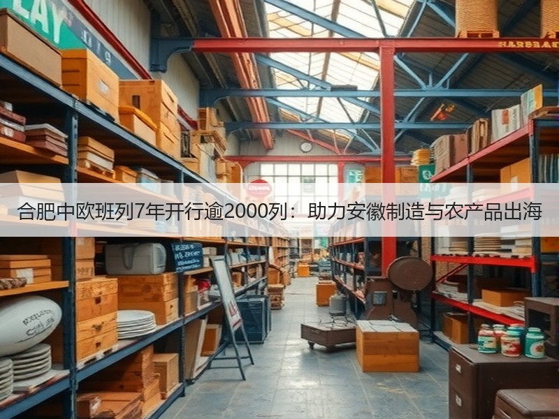 合肥中欧班列7年开行逾2000列：助力安徽制造与农产品出海