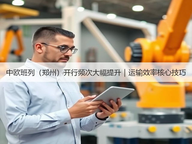 中欧班列(郑州)开行频次大幅提升|运输效率核心技巧(图1) 中欧班列(郑州)开行频次大幅提升|运输效率核心技巧(图1)