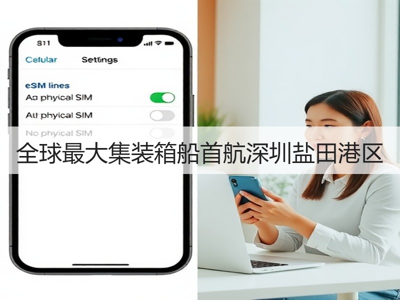 全球最大集装箱船首航深圳盐田港区