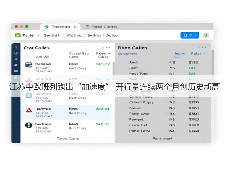 江苏中欧班列跑出“加速度” 开行量连续两个月创历史新高