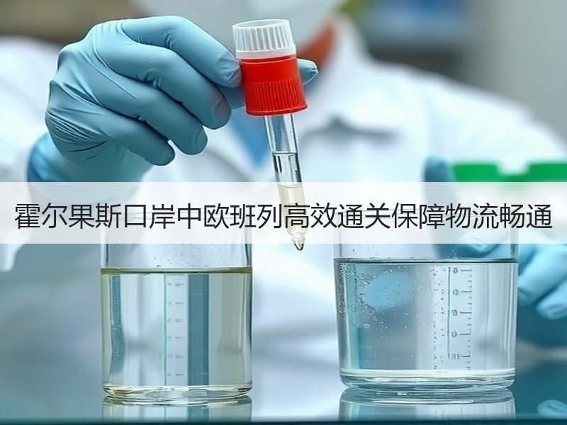 霍尔果斯口岸中欧班列高效通关保障物流畅通