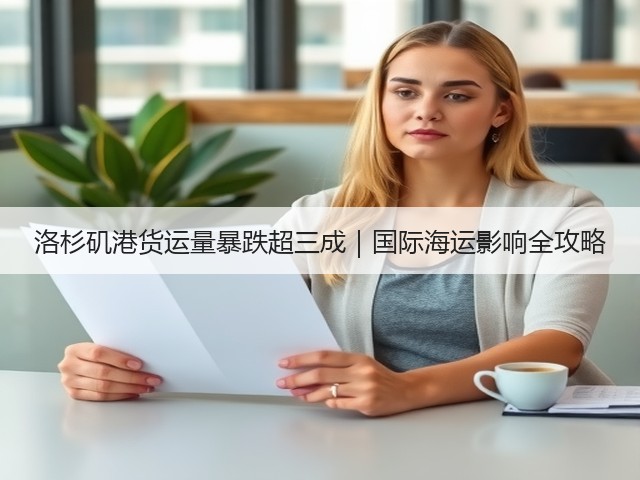 洛杉矶港货运量暴跌超三成|国际海运影响全攻略(图2) 洛杉矶港货运量暴跌超三成|国际海运影响全攻略(图2)