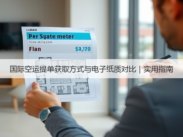 国际空运提单获取方式与电子纸质对比｜实用指南(图3)