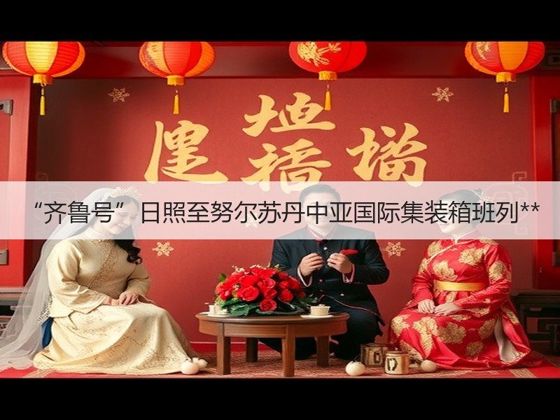 “齐鲁号”日照至努尔苏丹中亚国际集装箱班列**