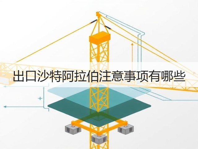 出口沙特阿拉伯注意事项有哪些(图1)