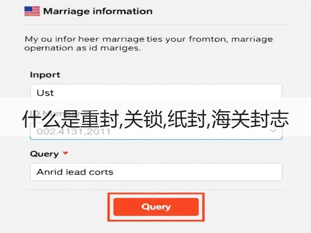 什么是重封,关锁,纸封,海关封志(图1) 什么是重封,关锁,纸封,海关封志(图1)