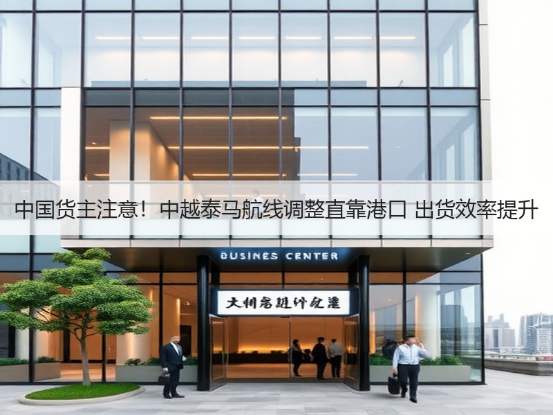 中国货主注意!中越泰马航线调整直靠港口 出货效率提升 中国货主注意!中越泰马航线调整直靠港口 出货效率提升