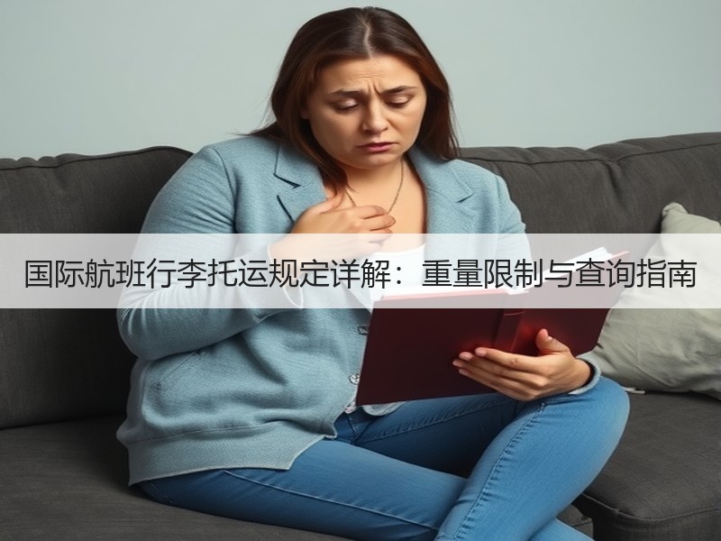 国际航班行李托运规定详解：重量限制与查询指南