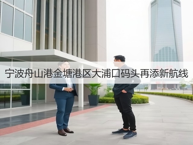 宁波舟山港金塘港区大浦口码头再添新航线(图3)