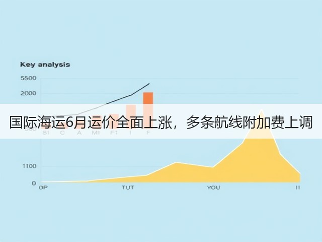 国际海运6月运价全面上涨，多条航线附加费上调(图1)