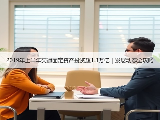 2019年上半年交通固定资产投资超1.3万亿｜发展动态全攻略(图1)