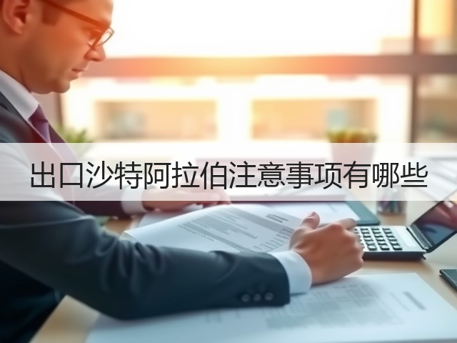 出口沙特阿拉伯注意事项有哪些(图2)