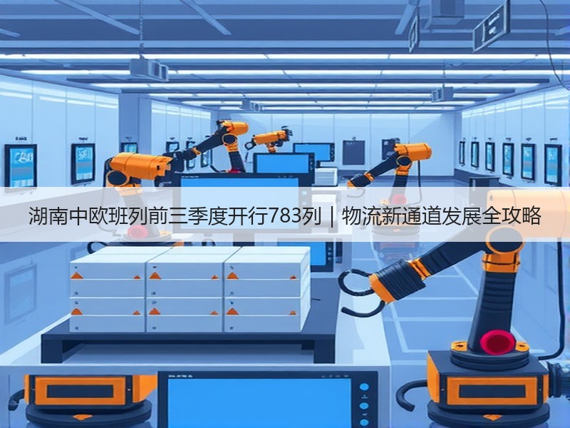 湖南中欧班列前三季度开行783列｜物流新通道发展全攻略