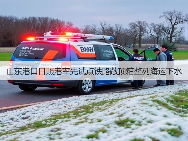 山东港口日照港率先试点铁路敞顶箱整列海运下水