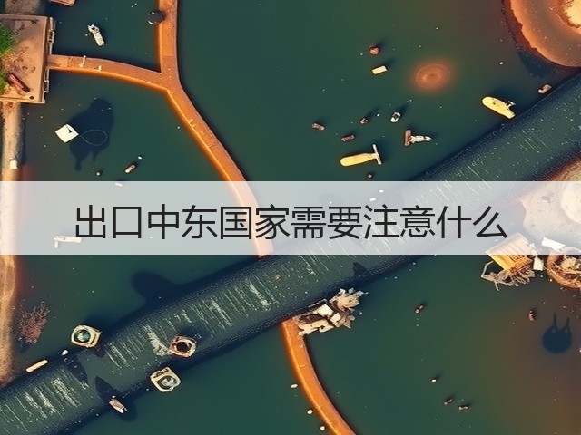出口中东国家需要注意什么(图1)