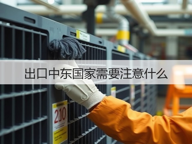 出口中东国家需要注意什么(图1)