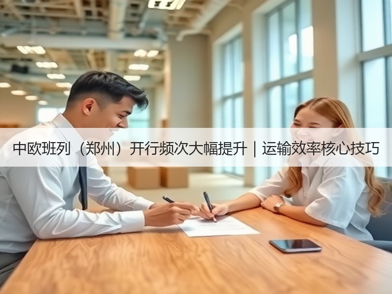 中欧班列（郑州）开行频次大幅提升｜运输效率核心技巧