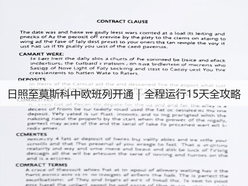 日照至莫斯科中欧班列开通｜全程运行15天全攻略