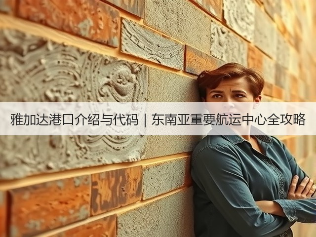 雅加达港口介绍与代码｜东南亚重要航运中心全攻略(图3)