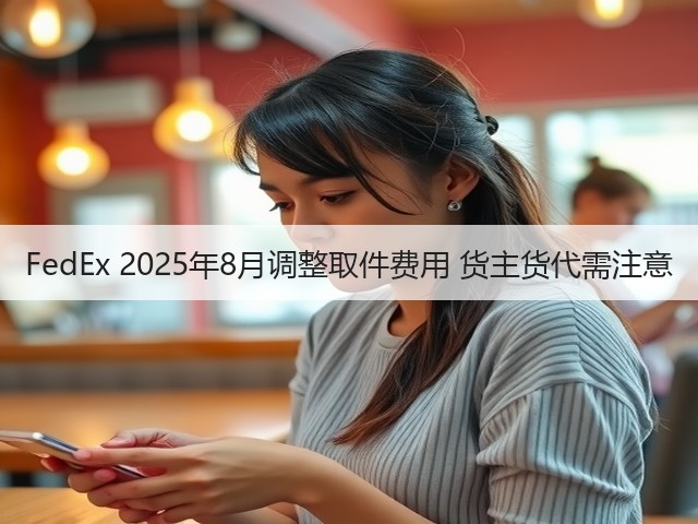 FedEx 2025年8月调整取件费用 货主货代需注意(图1)