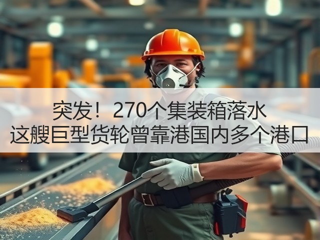 突发！270个集装箱落水 这艘巨型货轮曾靠港国内多个港口(图3)